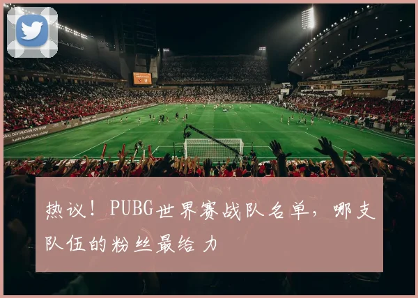 热议！PUBG世界赛战队名单，哪支队伍的粉丝最给力